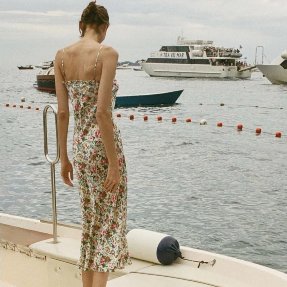 Doen Calsi Silk Dress in Liberty Rose Romance - Picture 4 of 13